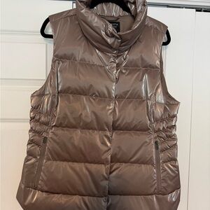Athleta Metallic Puffer Vest